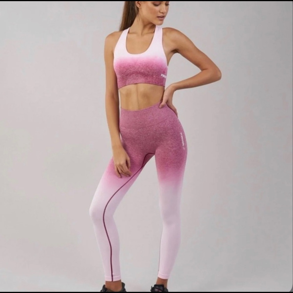 Gymshark Ombré Seamless - Chalk Pink/Beet Red